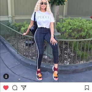 Emilio Pucci Short Sleeve Glitter Logo Shirt